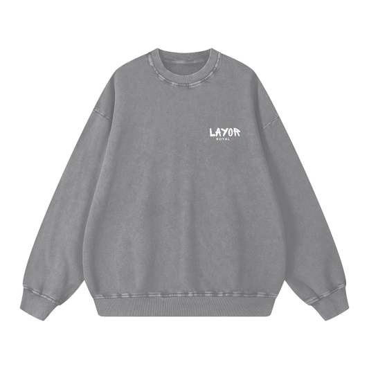 Acid Wash Oversize Sweatshirt - 360 GSM