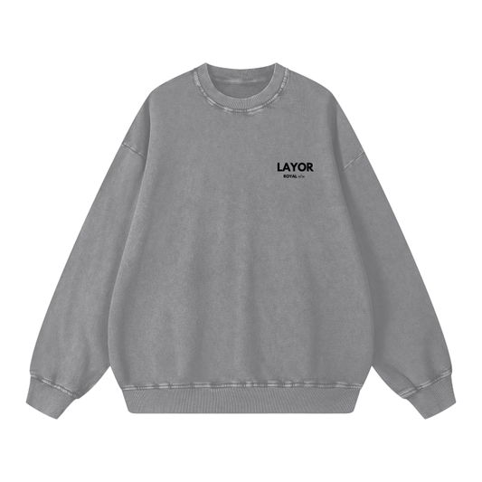 Acid Wash Oversize Sweatshirt - 360 GSM